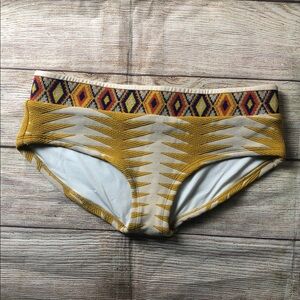 Seea Geometric Yellow Bikini Bottom